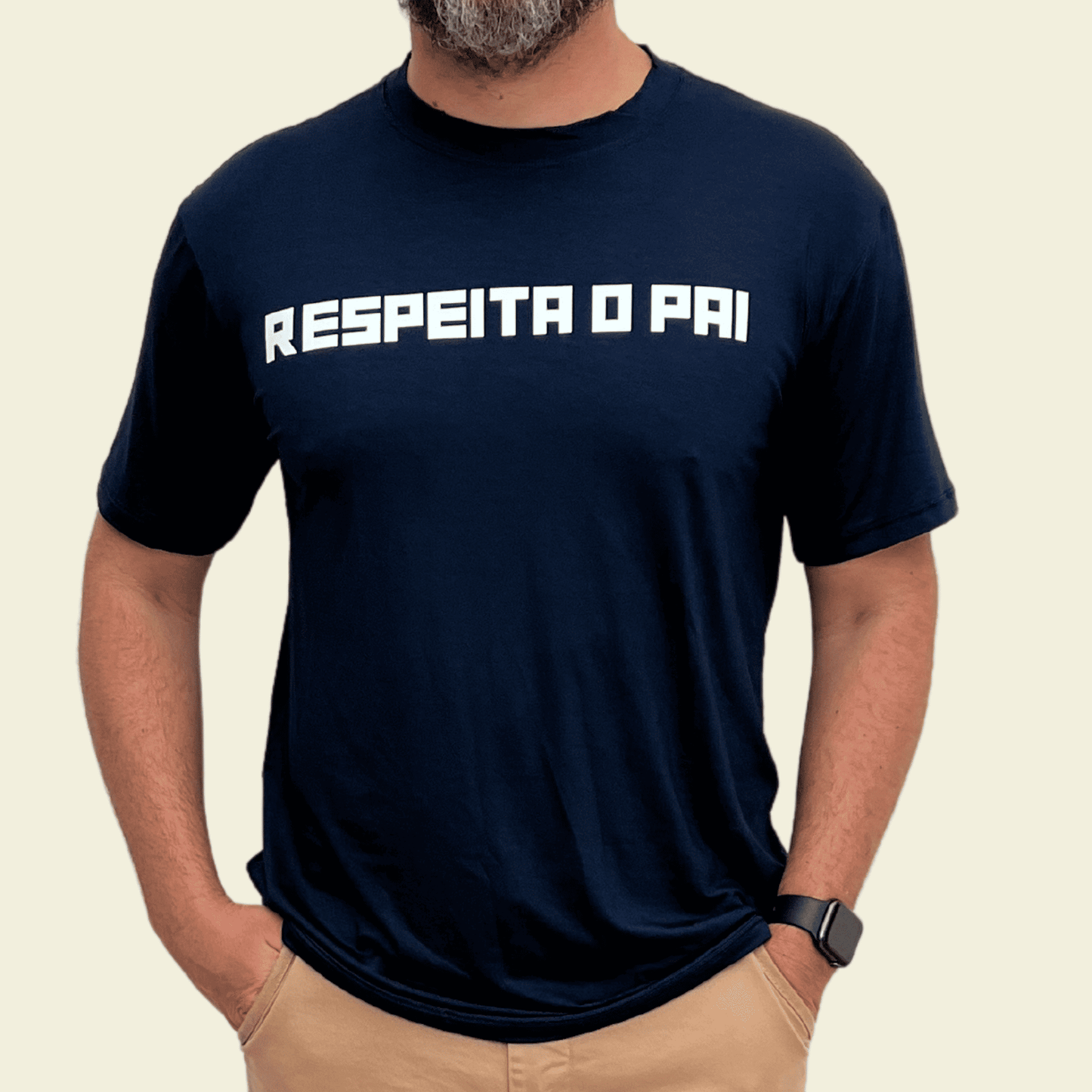 Camiseta Masculina "Respeita o Pai"