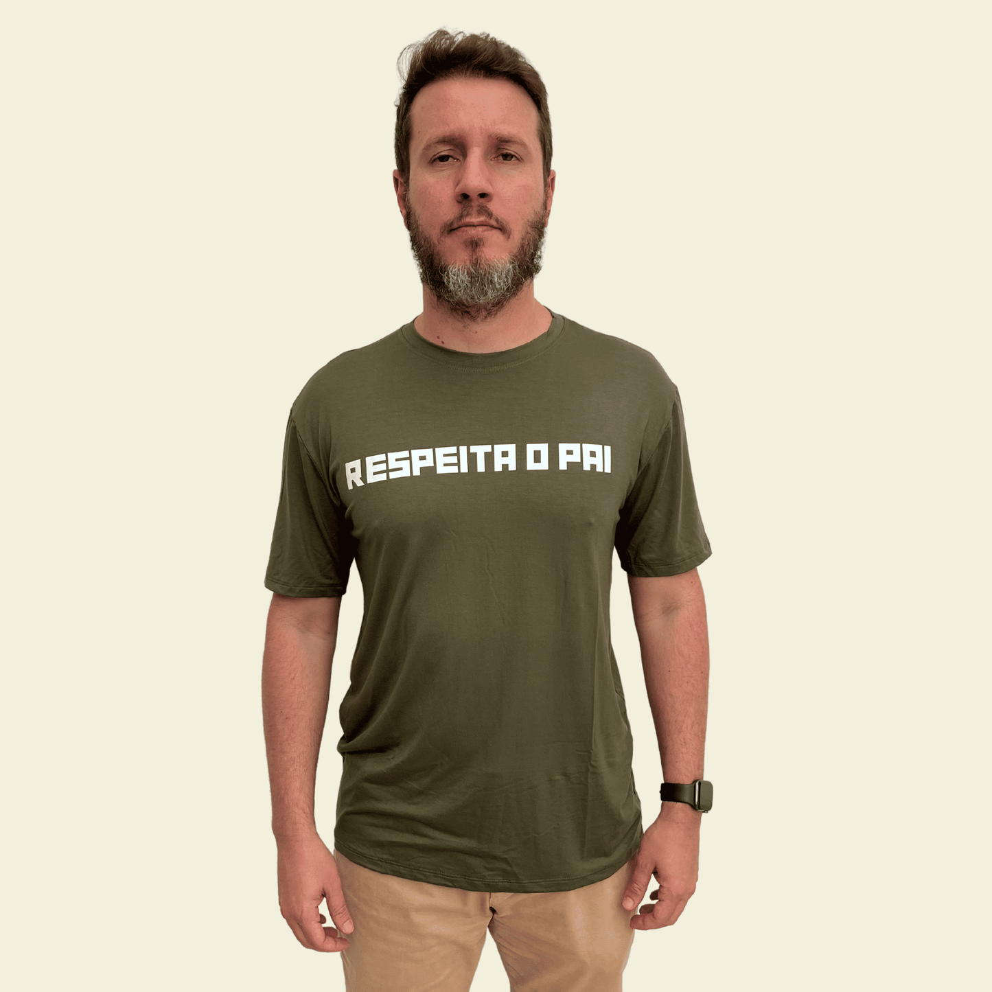 Camiseta Masculina "Respeita o Pai"