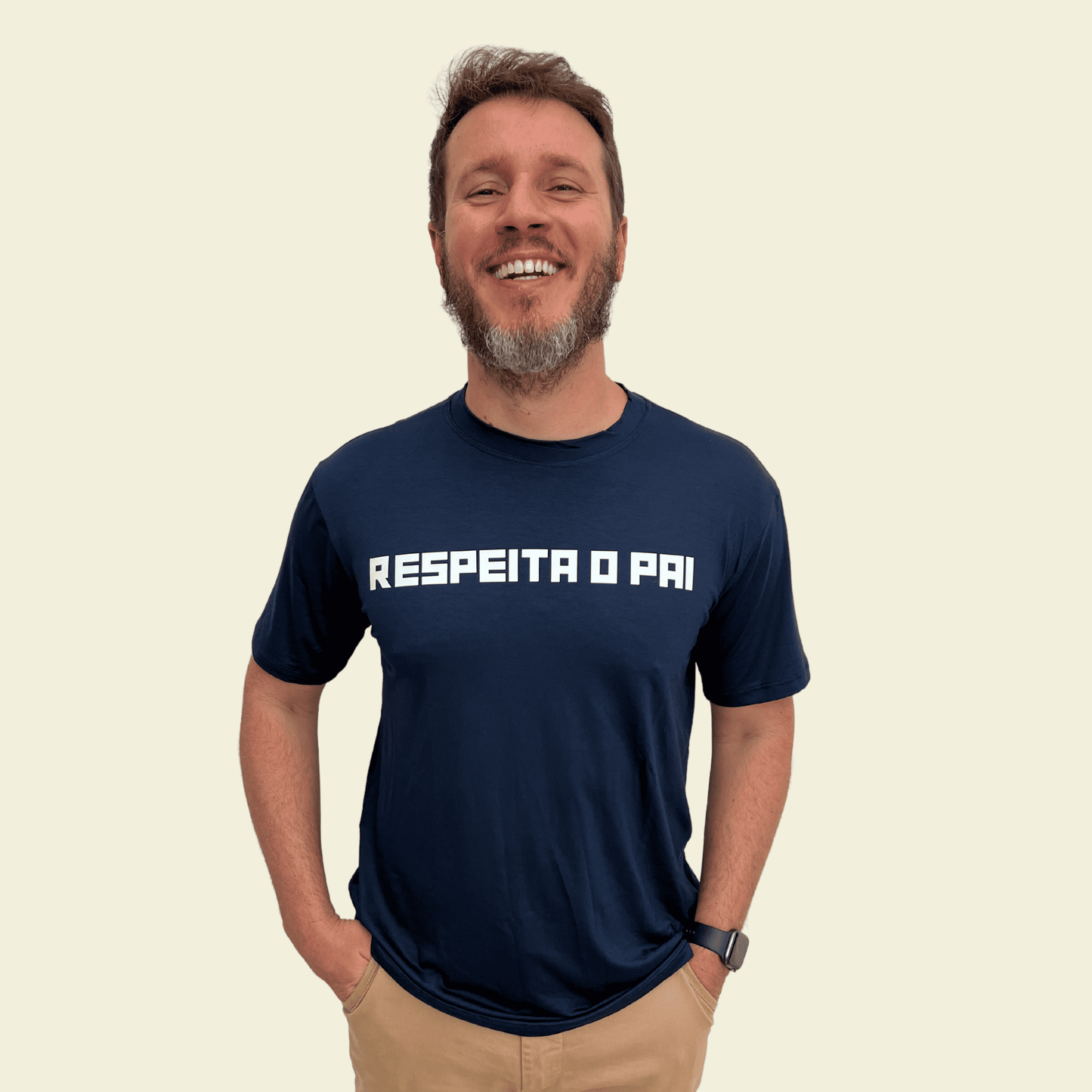 Camiseta Masculina "Respeita o Pai"