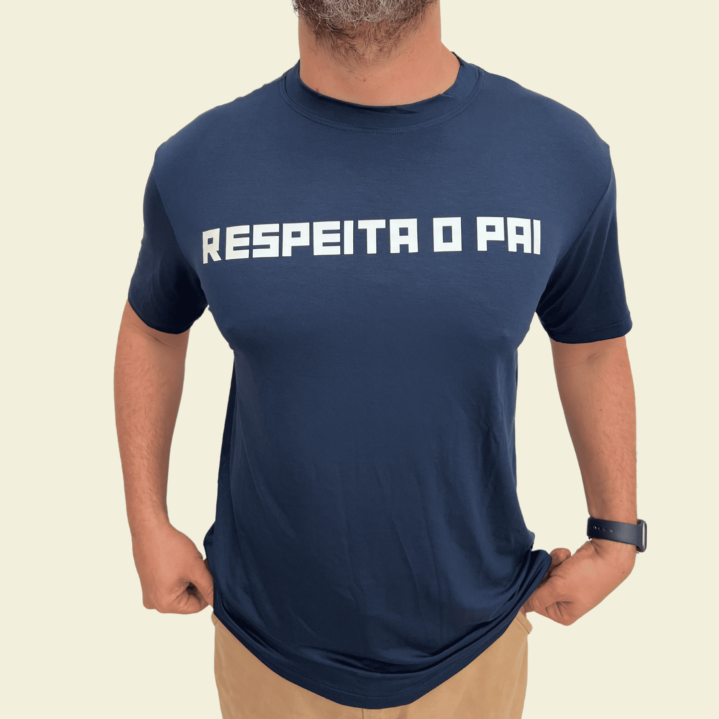 Camiseta Masculina "Respeita o Pai"