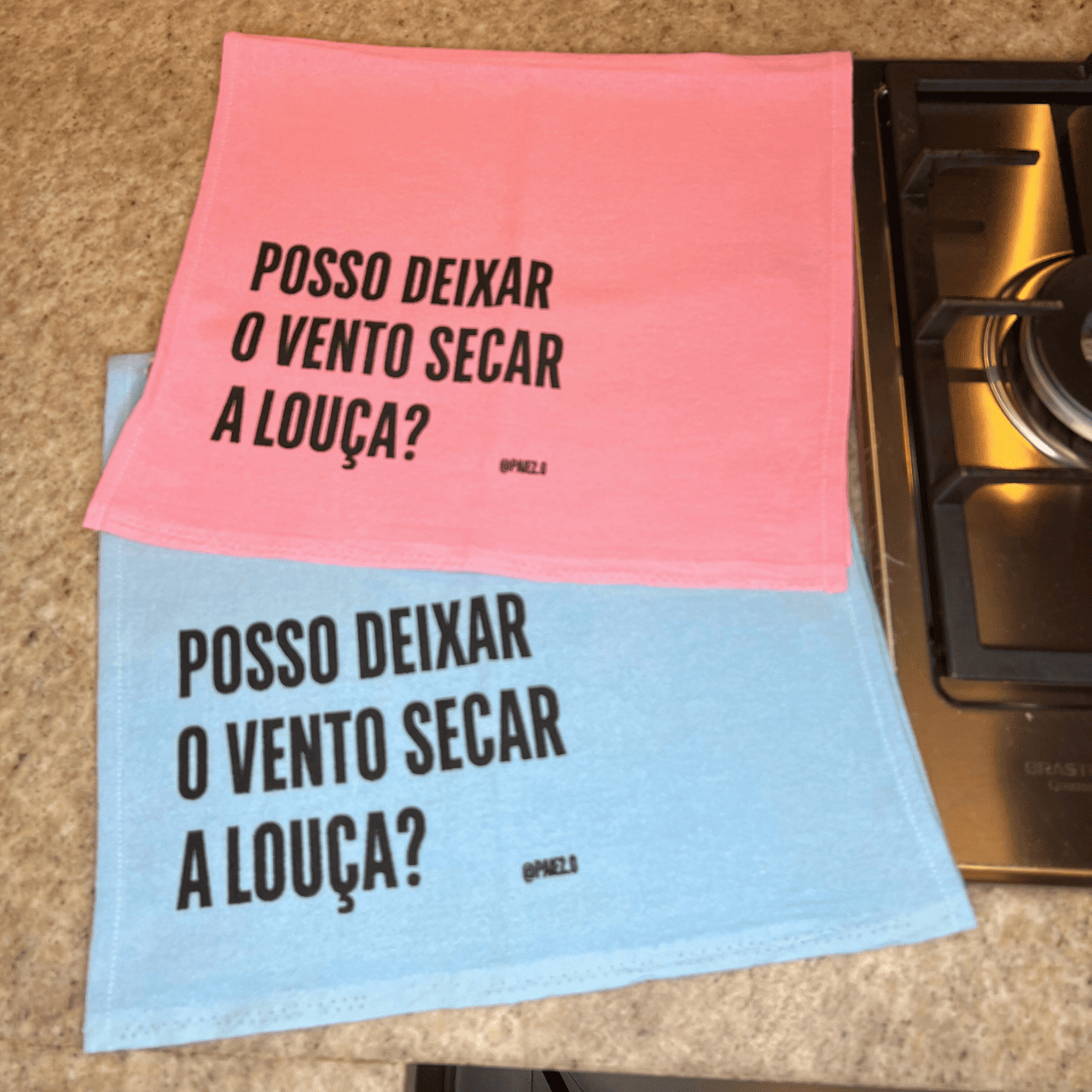 Pano "Posso Deixar O Vento Secar A Louça"