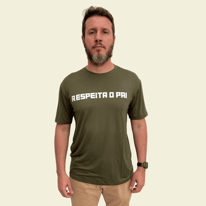 Camiseta Masculina "Respeita o Pai"
