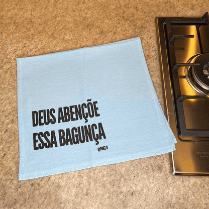 Pano "Deus Abençoe Essa Bagunça"